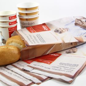 Frankfurter Sparkasse Coffee To-Go Becher und Bäckertüten To-Go Kampagnen Beispiele AD2GO